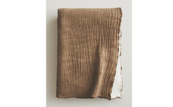 Zara Home плед из хлопка, бежевый