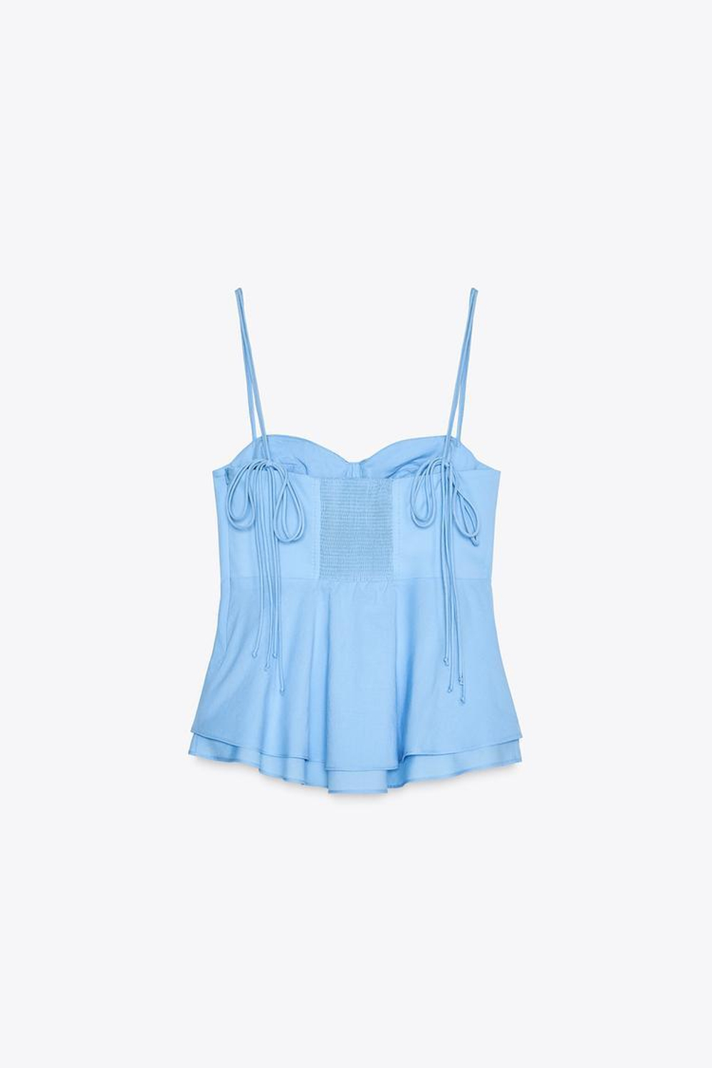 ZARA ТОП-БЮСТЬЕ — КОЛЛЕКЦИЯ ZW, ГОЛУБОЙ