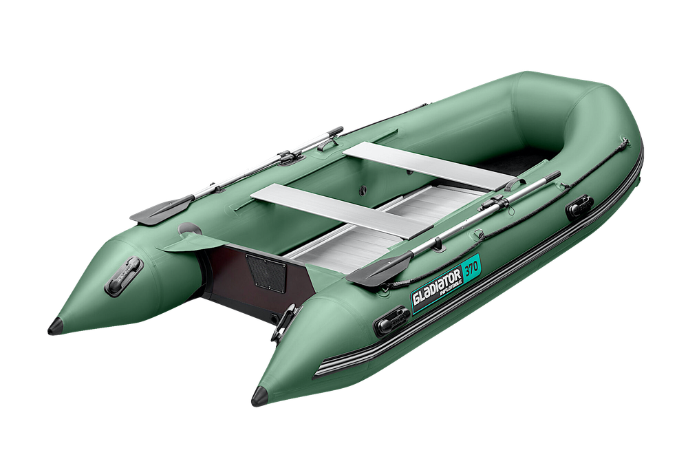 Лодка ПВХ Gladiator Light B370AL с алюминиевым полом -
