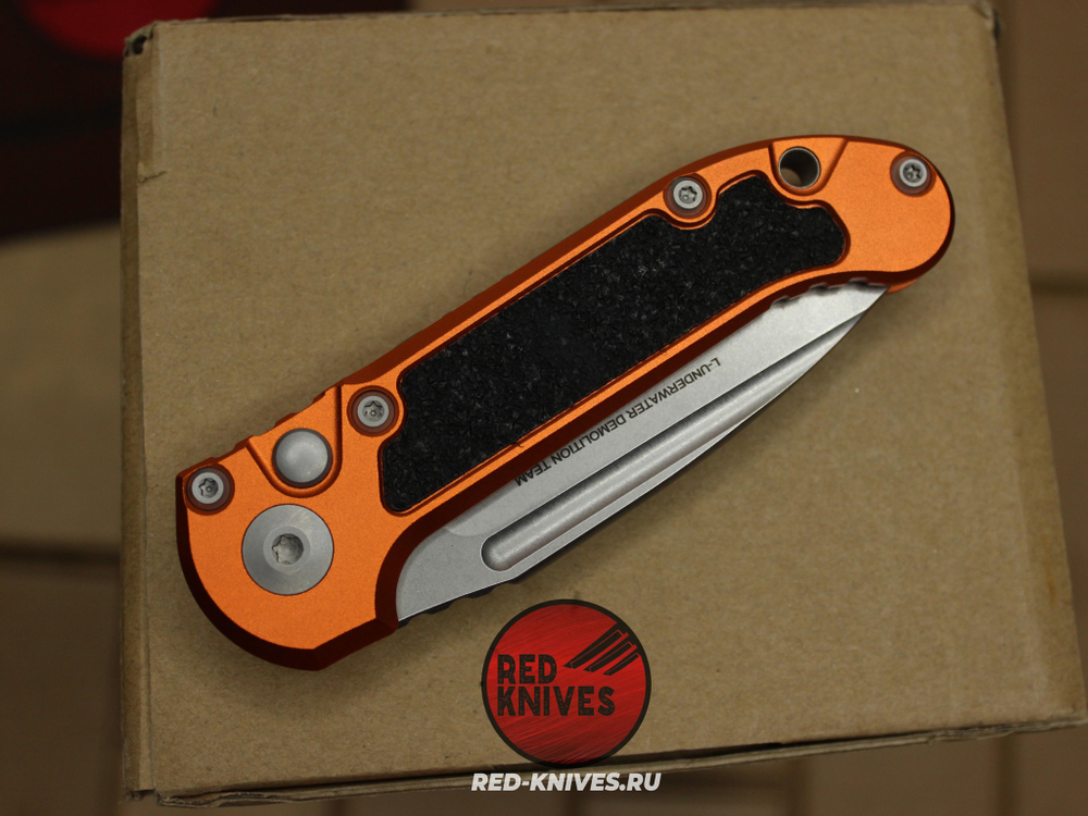 Нож Microtech ORG LUDT Gen III Standard S/E - клинок серый, оранж рукоять