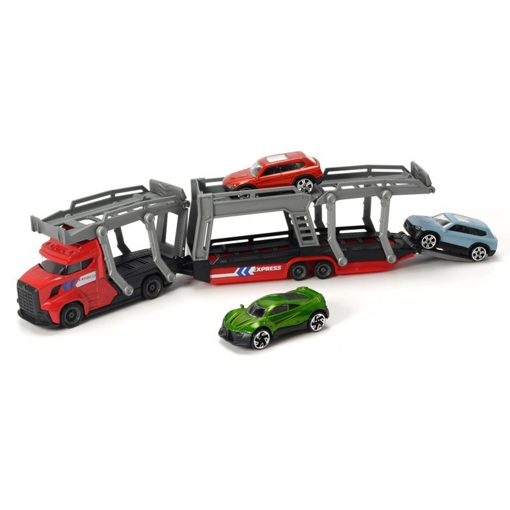 City - Эвакуатор с 3 автомобилями Красный 3745008 B