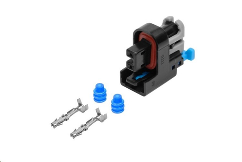 Разъем 15326181 2-х контактный топливной форсунки Lanos 1.5, Aveo 1.5, Лачетти 1.8 (T18SED), Такума 2.0, Нубира 2.0л. (CARGEN)