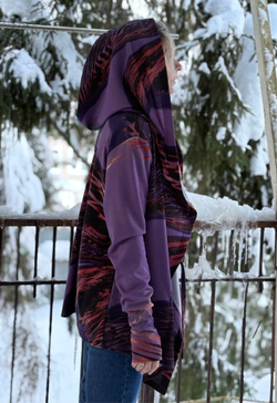 Мантия + Майка / фиолетовая акварель