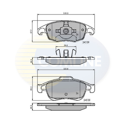 COMLINE - CBP01719-CML - Brake Pad Set, disc brake