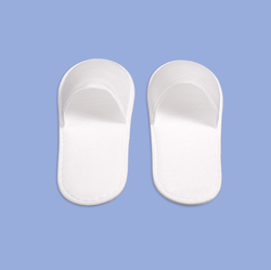 Тапки спанбонд бизнес, закрытый мыс (100 пар), одноразовые, белые, 3 мм подошва