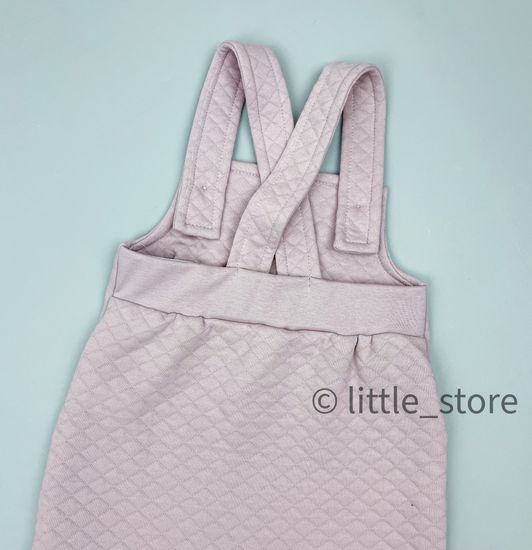 Полукомбинезон из капитония утепленный "Bunny" Пудровый