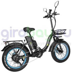 Электровелосипед Syccyba F11 Pro (48V/20Ah) - Синий обод фото №10