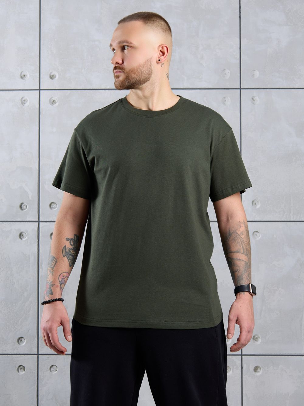 Фуфайка (футболка) мужская Джек-1 Виотекс ТЕМНО-ЗЕЛЕНЫЙ