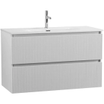 Тумба с раковиной BelBagno 100 UNO-1000-2C-SO-BO+BB-8099-100 Bianco Opaco