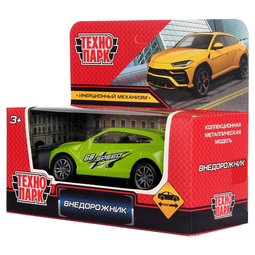 Модель ин. мет. "Внедорожник" 10см, в ассортименте коробка 2108C017-R (Технопарк)