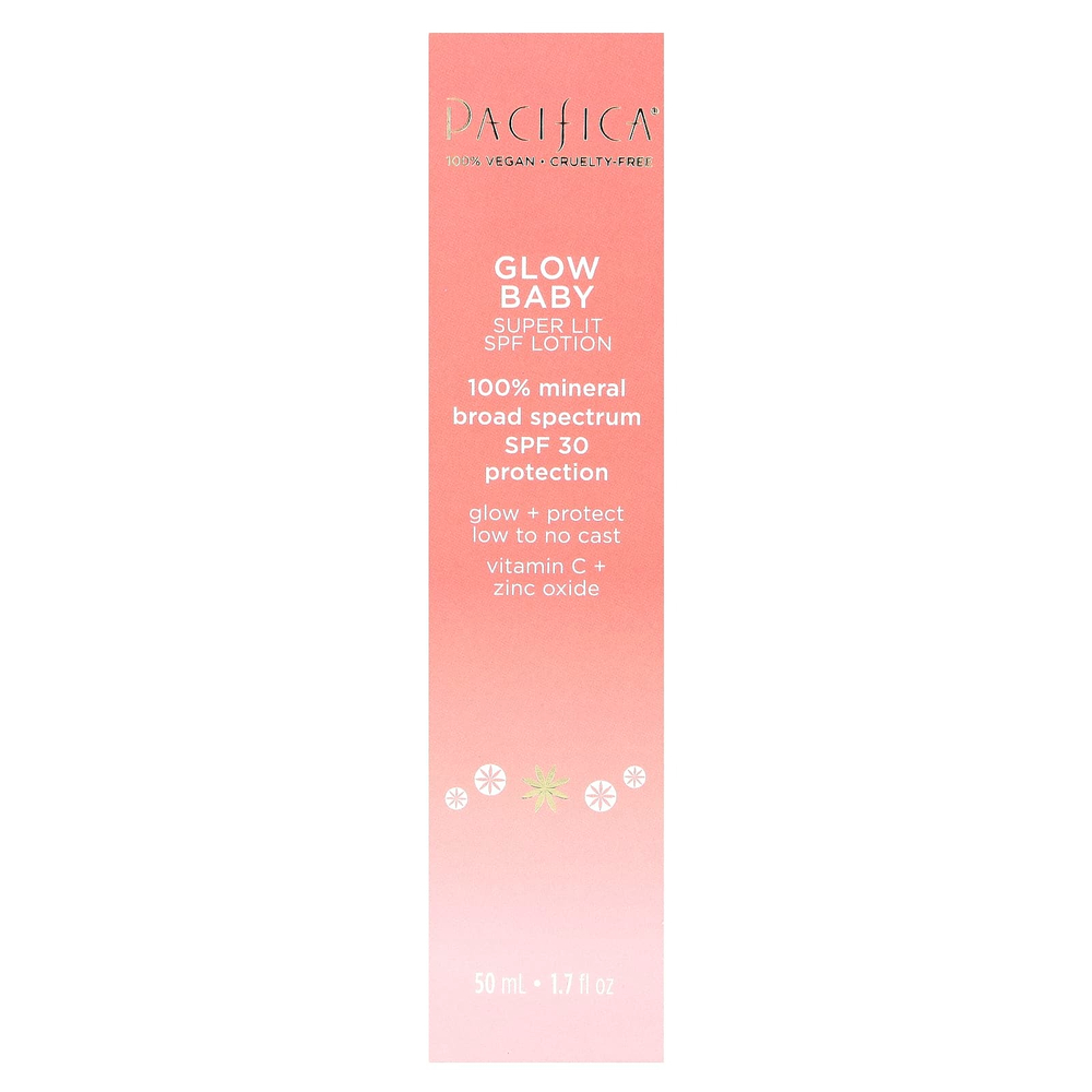 Pacifica, Glow Baby, лосьон для сияния кожи, Super Lit, SPF 30, 50 мл (1,7 жидк. унции)