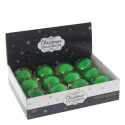 GAEM Набор из 12шт Украшение новогоднее "Шар", D 8 см, L35 W27 H8,5 см