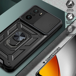 Чехол с кольцом Bumper Case для Xiaomi Poco F3