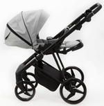 Детская коляска Adamex Quantum 3 в 1 Q-TK83 TIP (СВ.СЕРЫЙ)