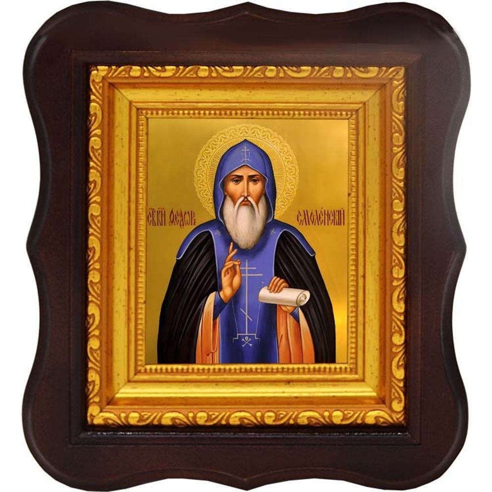 Феодор Ростиславич Черный, Смоленский, Ярославский благоверный князь. Икона на холсте.