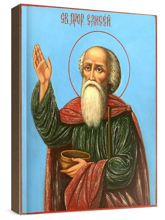 Елисей, пророк (рукописная икона)
