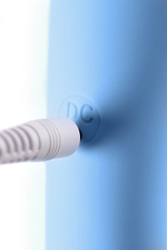 Голубой силиконовый вибратор 21см с электростимуляцией ToyFa Physics Tesla Gpoint 796004