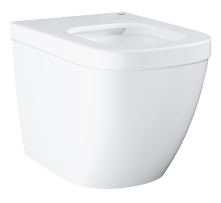 Унитаз напольный приставной безободковый GROHE Euro Ceramic (без сиденья), альпин-белый (39339000)