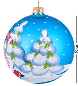 Элита НФШ-1669/2 Ел.украшение Шар «Коза Снегурочка» 100 мм