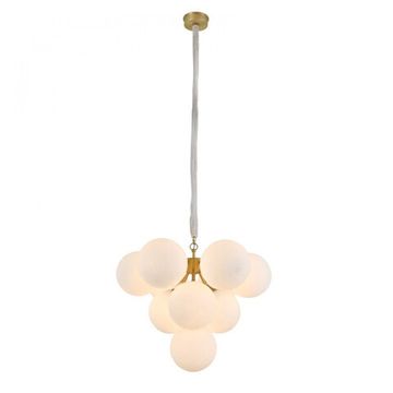 Подвесная люстра 10*E14 3840/68 С brass латунь INGRID Newport