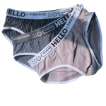 Набор из 3 мужских трусов-брифов в полоску (Размер: M) (Цвет: разноцветный)