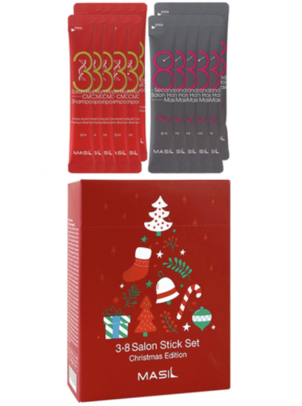 Masil Рождественский набор восстанавливающих саше для волос 20 шт 3-8 Salon Stick Set Christmas