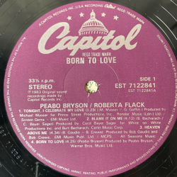 Винтажная виниловая пластинка LP Peabo Bryson, Roberta Flack Born To Love (UK 1983)