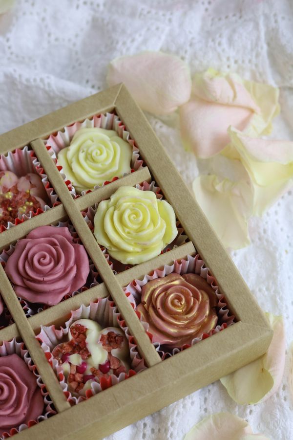 Конфеты цветы розы