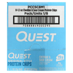 Quest Nutrition, Протеиновые чипсы Original Style, чеддер и сметана, 8 пакетиков по 32 г (1,1 унции)