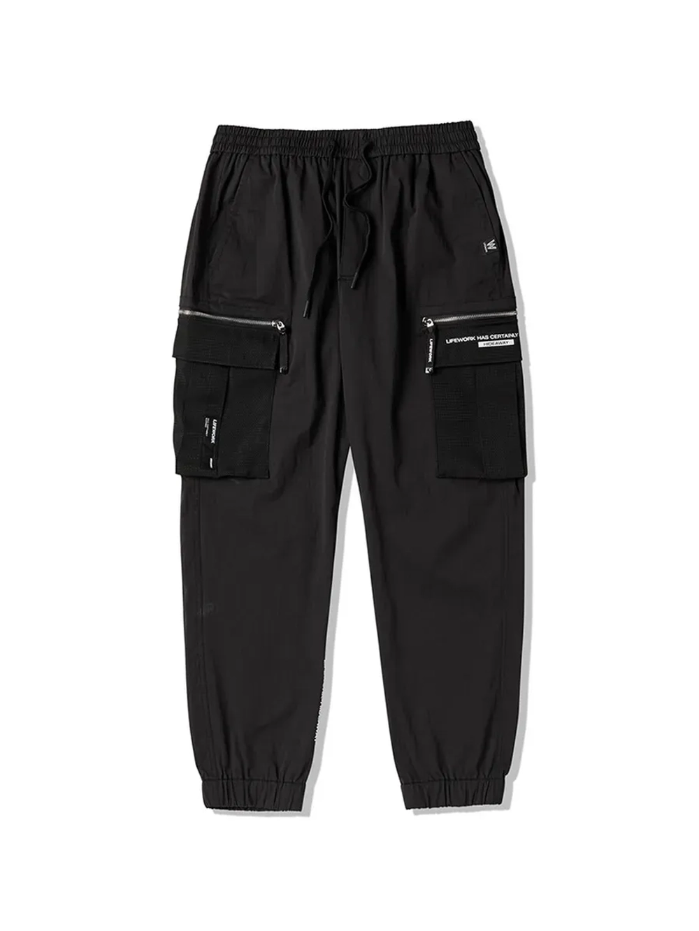 Брюки-джоггеры в стиле карго с жаккардовым рисунком