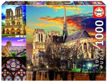 Пазл Educa, "Нотр-Дам", 1000 деталей, арт.18456, коллаж, Neon, от 12 лет