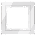 Рамка стеклянная VOLTUM S70 на 1 пост, (белый, стекло)
