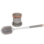 Ерш с креплением на стену «Стиль» 43 см, силиконовая щетка 8622