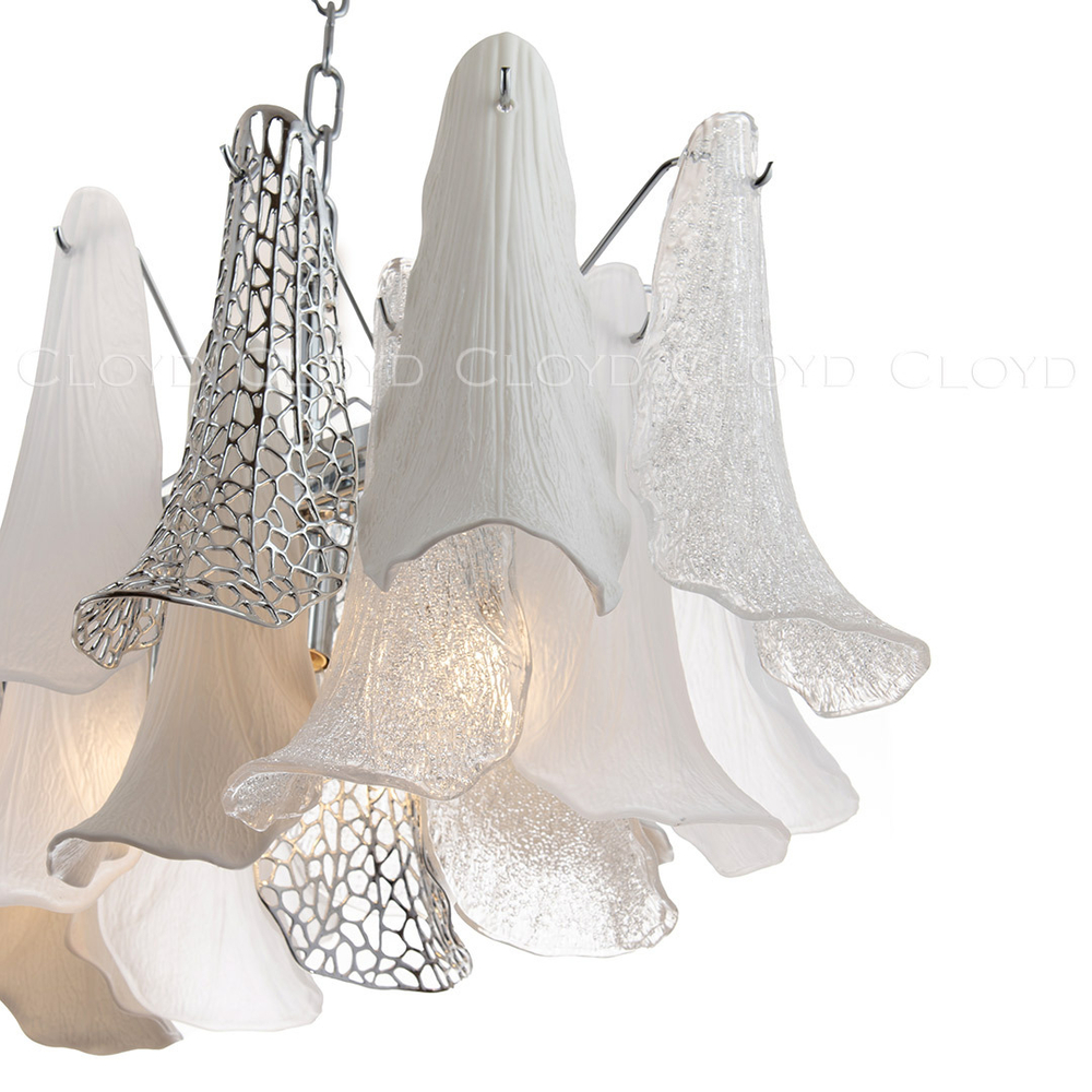 Люстра Cloyd WASABI C8 / шир. 111 см - керамика - хром (арт.11451)