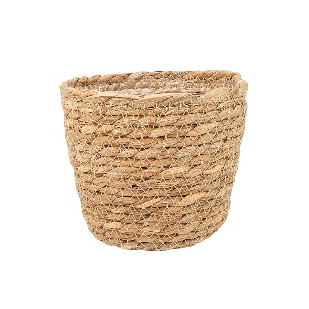 Кашпо плетеное "Сафари", 1,5л внешний размер Д165 Ш165 В145, натуральный