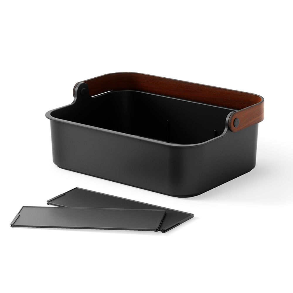 Органайзер Bellwood, 37х27 см, черный/орех