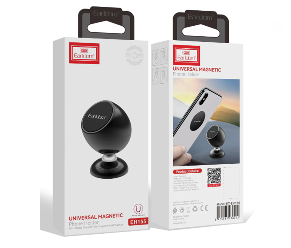 Держатель автомобильный Earldom ET-EH155 c крепление на торпеду, черный