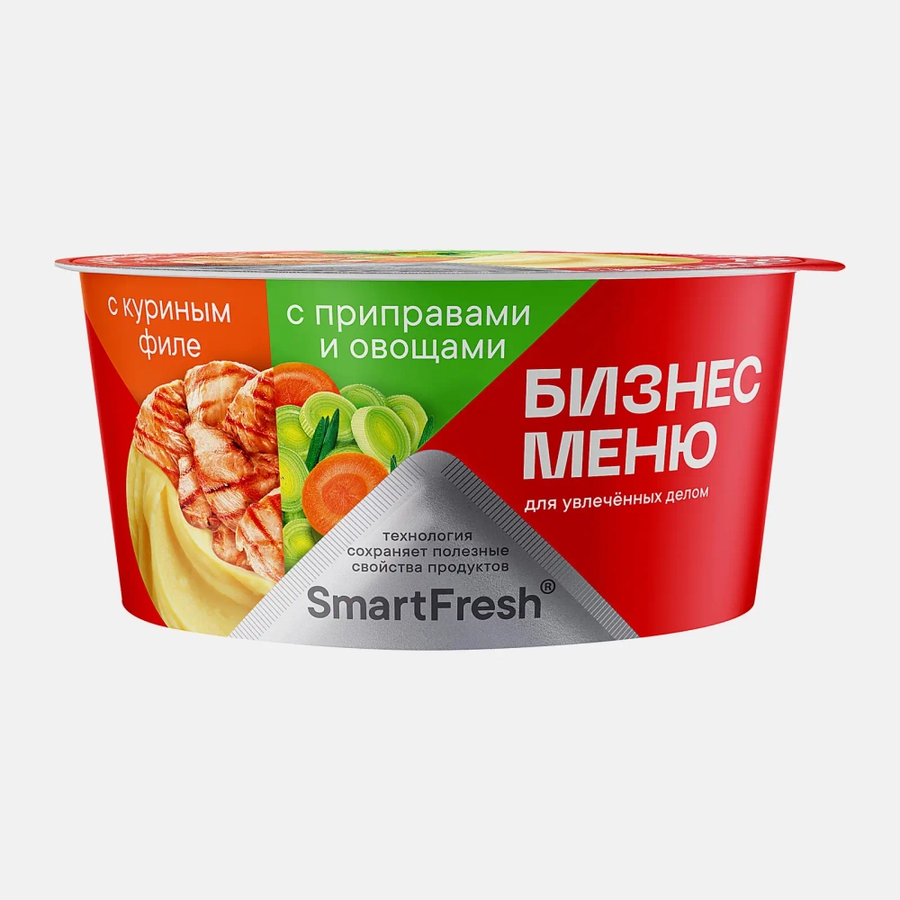 Пюре Бизнес меню картофельное с куриным филе 110г