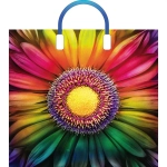 Пакет ПЭ с пластмассовыми ручками 38+3см(Радужный) Глянцевый Ар (комплект 10 шт)