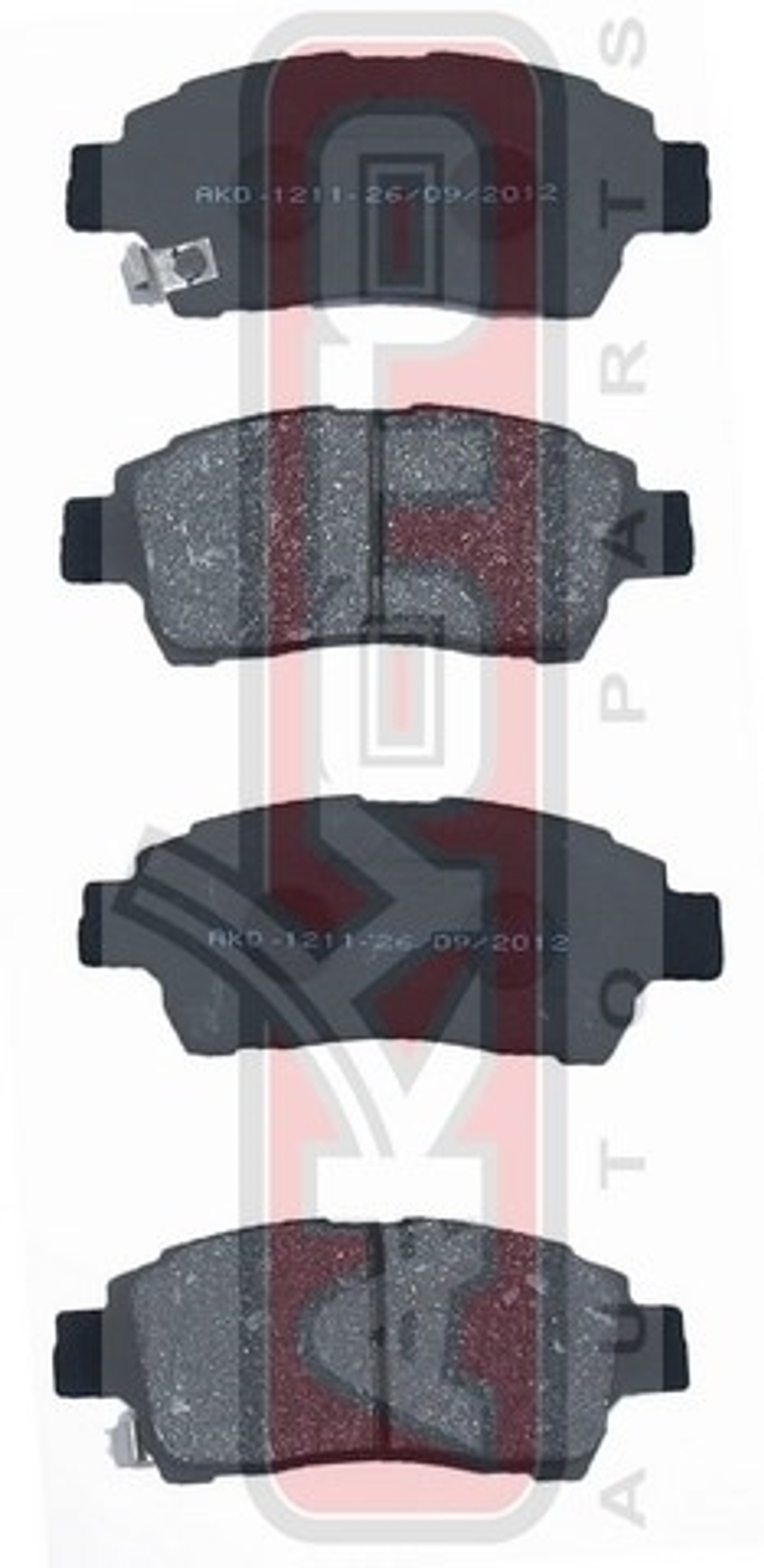 Колодки тормозные дисковые передние AKYOTO AKD1211