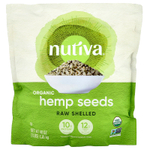 Nutiva, Семена органической конопли, необработанные, 1,36 кг (3 фунта)