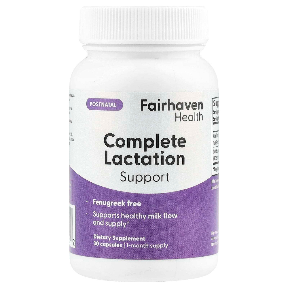 Fairhaven Health, Полная поддержка лактации`` 30 капсул