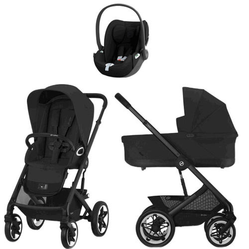 Коляска Cybex Talos S Lux BLK complete Cloud T Sepia Black 3 в 1 Moon Black с дождевиками