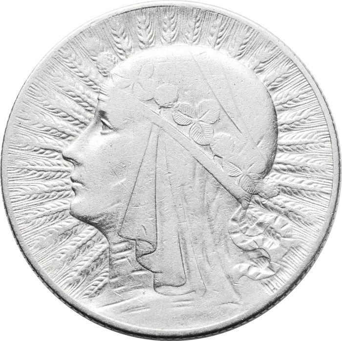 5 злотых 1932 Польша. Голова Полонии XF