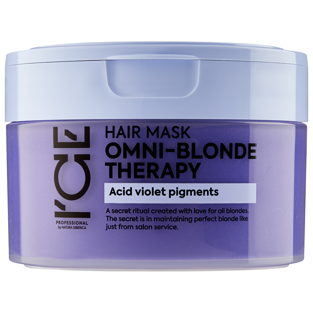 Маска ICE Hair Mask Omni-Blonde Therapy тонирующая для светлых волос - 200 мл.