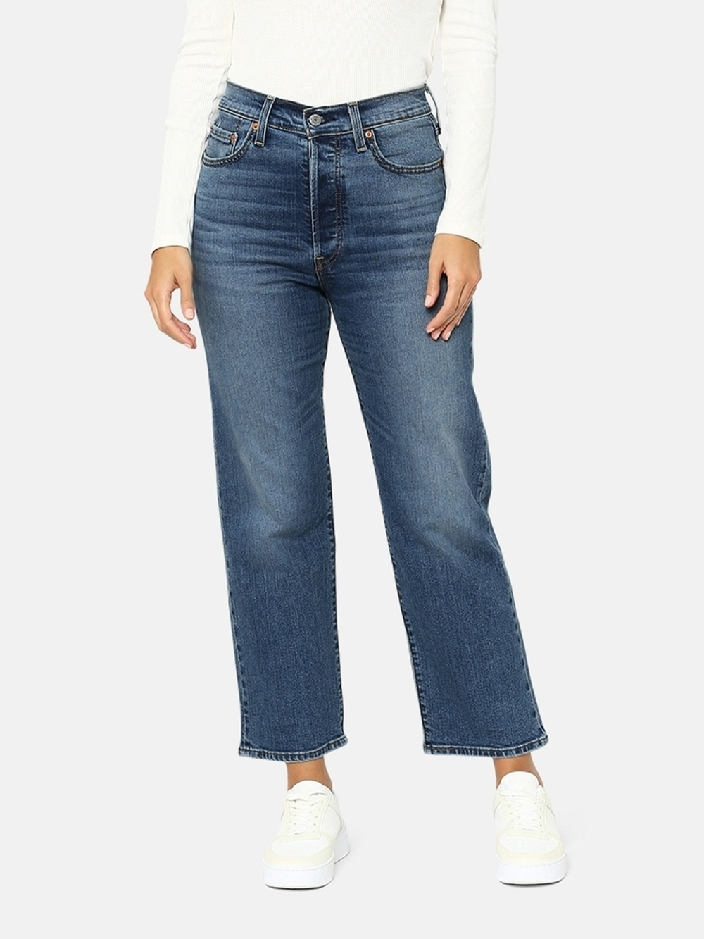 Женские прямые джинсы с завышенной талией Levi's Ribcage Straight Ankle 72693-0208