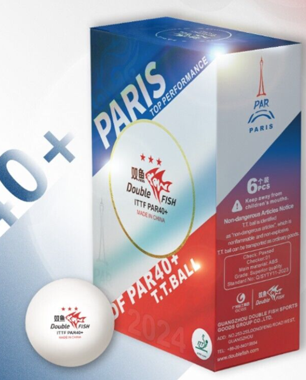 Double Fish Paris ITTF PAR40+