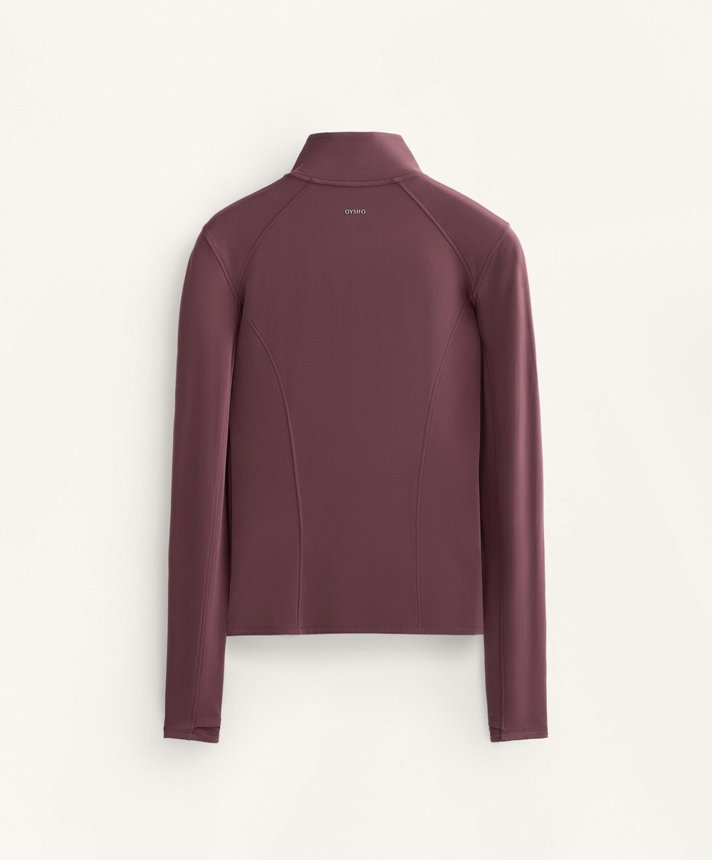 Oysho Легкая теплая куртка, бургунди