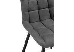 Стул на металлокаркасе Челси темно-серый graf 16 / черный