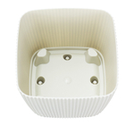 Кашпо ПИКАНТО квадратное 110мм*110мм 0,65 л с пристегнутым поддоном